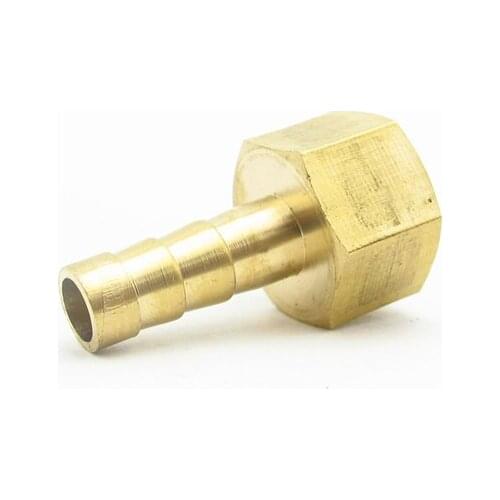 6/8/10mm Hose Barb x 1/8" Female BSP Thread Brass Barbed Pipe Fitting Nipple Connector Adapter