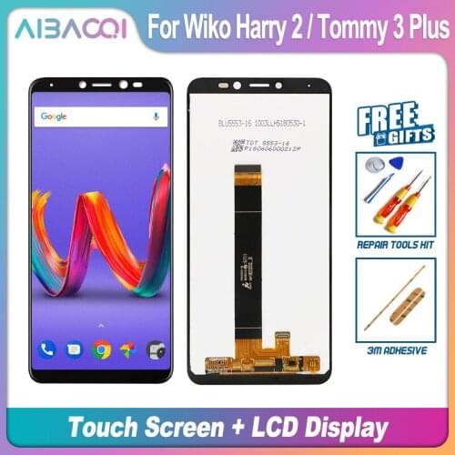 AiBaoQi Brand New 5.2 Inch Touch Screen+1280X720 LCD Display Assembly Replacement For WIKO Harry 2/Tommy 3 Plus Phone