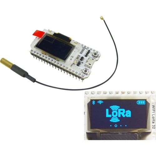 Aihasd 0.96 OLED Display ESP32 With Antenna WIFI Bluetooth Lora Development Board Transceiver SX1278 433MHZ IOT For Arduino