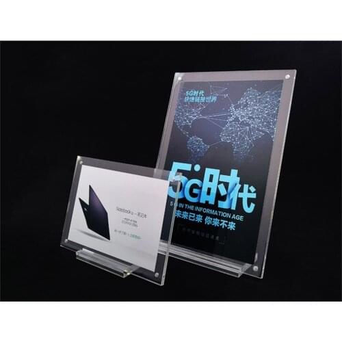 Acrylic Table Card Photo FrameSign Plexiglass Table Card Display Stand Photo Frame A4
