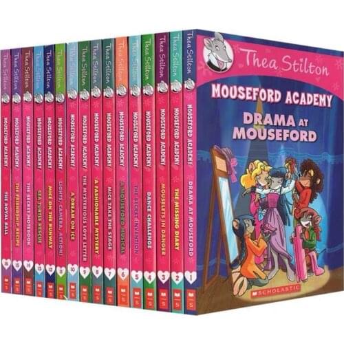 16 Books Female Geronimo Stilton Thea Stilton Mouseford Academy Literary Novel Picture Book Kids English Comic Story Age 7-12
