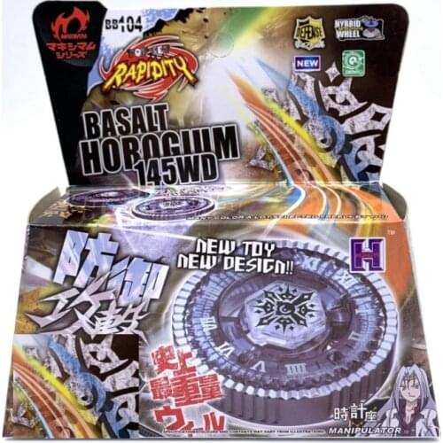Bayblade 240pcs/lot Spinning Top Metal Fusion Basalt Horogium BB104 145WD with Sniper L-R Launcher