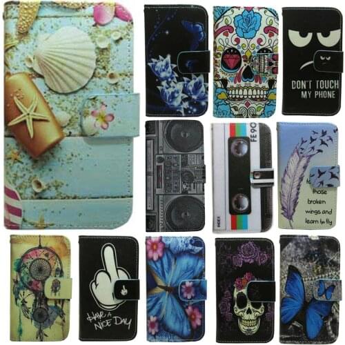 Don't Touch My Phone Seashell Dandelion Butterfly Wallet Flip case for Samsung Galaxy S3 S4 S7 S9 S10 Active edge Plus S10e