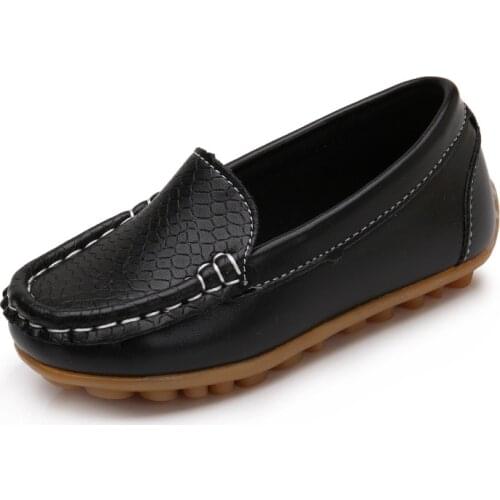 2020 Spring Children Shoes Girls Flat Baby Mocassin Fashion Slip On PU Leather Toddler Boy and Girl Kids Sneakers Casual Loafers
