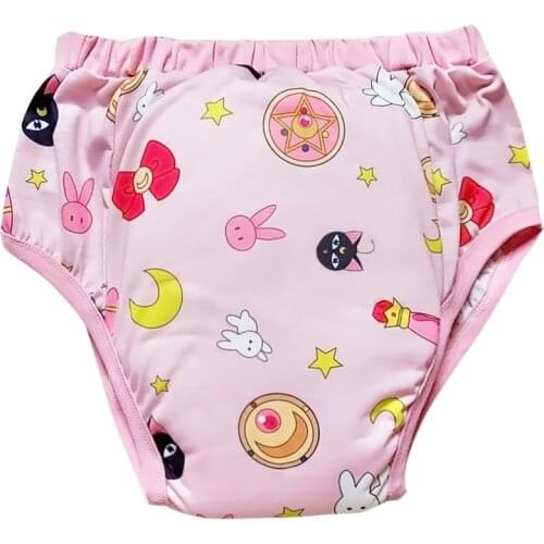 Adult printed little hero lion trainning pants/Adult baby brief with padding inside/ adult trainning pant For ddlg diaper lover