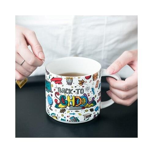 Ceramic Nordic Large Capacity Mug Thick Breakfast Milk Coffee Tea Water Cup Creative Drinkware Free Shipiing