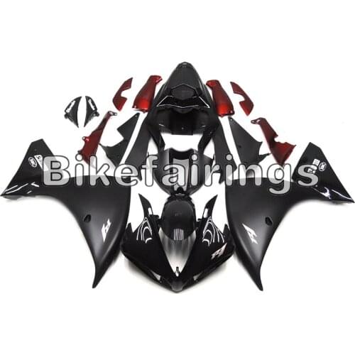 Matte Black and Candy Red Bodywork Kit For Yamaha 2009 2010 2011 YZF1000 R1 09 - 11 YZF R1 Motorcycle Injection Plastic Cowlings
