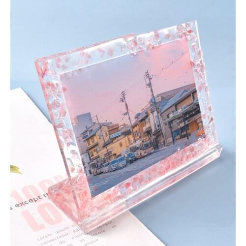 Square Photo Frame Silicone Mould DIY Crafts Decorative Crystal Epoxy Resin Mold