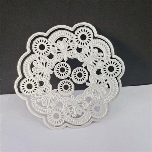 Metal Cutting Dies Butterfly Stencil Craft Scrapbooking Paper Card Flower Wreath Photo Album Decoration