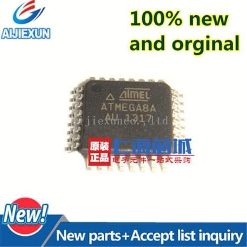 10Pcs ATMEGA8A-AU LQFP32 MCU 8-bit ATmega AVR RISC 8KB Flash 3.3V/5V 32-Pin TQFP in stock 100% New and orginal