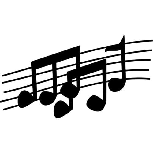 MIGNATIS - Notes on Five Lines Sticking Sticker Mural Art Decal For Car Window Loptop Decoration Vinyl Stickers Waterproof Self