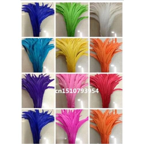 The latest 50pcs / lot 12-14 inches / 30-35cm / high quality cock tail feather / diy wedding ceremony props accessories