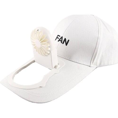 F3MD Novelty Adult Unisex Fan Cooling Baseball USB Rechargeable Breathable Outdoor Sports 3 Speed Adjustable Trucker Hat