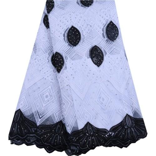 New Arrival High Quality Swiss Voile Lace 2019 African Milk Silk Lace Fabric With SAtones Embroidery Nigerian Wedding Dress