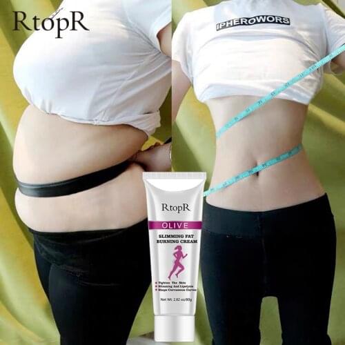 Olive Anti Cellulite Weight Loss Slimming Cream Promote Fat Burning Create Beautiful Curve Anti-wrinkle Body Whitening Cream 80g
