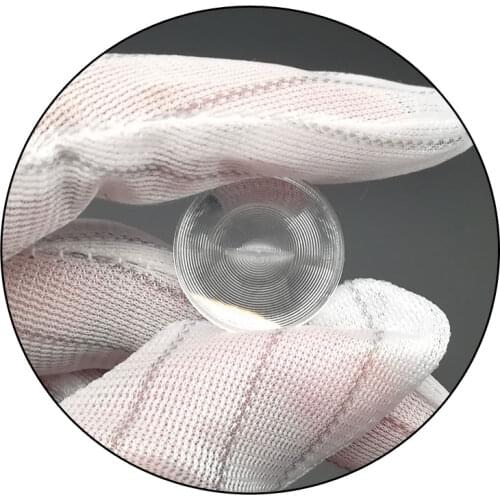 2pc 20mm Diameter Mini Round Optical PMMA Plastic Solar Fresnel Condensing Lens Focal Length 10mm 50mm