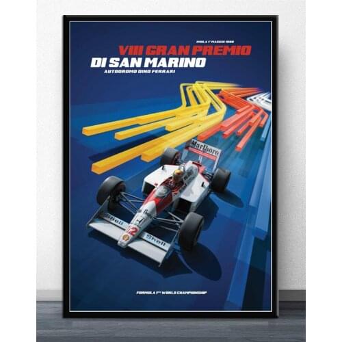 Poster And Prints Hot Ayrton Senna F1 Formula Mclaren World Champion Wall Art Canvas Picture Painting Modern For Home Room Decor