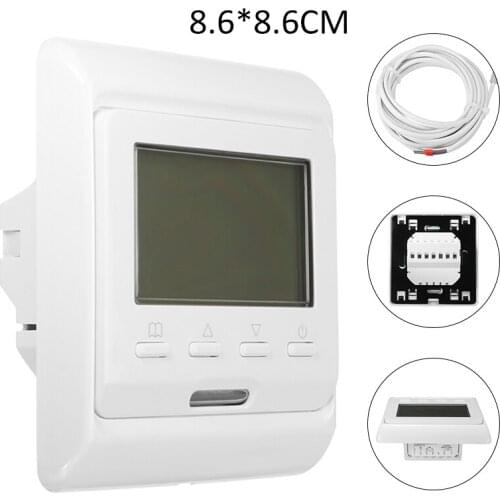 1Pcs 86 x86x13mm Programmable Underfloor Heating Thermostat Home Digital Temperature Controller Practical