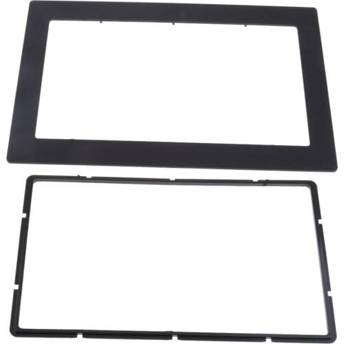 MagiDeal Universal Car Radio Fascia Panel Frame For 2-DIN Instal 211x138mm