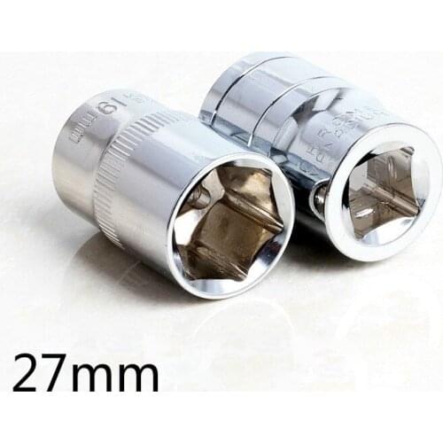 1/2" 27mm CR-V Metric Universal Socket Wrench Head Inner Hexagon Spanner Allen Head Auto Repair Tools