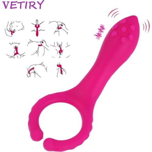 VETIRY G-spot Vibrator Penis Vibration Clip Nipple Massage Vagina Clitoris Stimulation Sex Shop Sex Toy For Women Men Couple