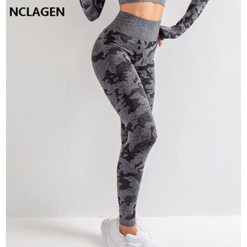 Women High Waist Leggings Fitness Yoga Pants Gym Workout Push Up Sportswear Nylon Seamless Squat Proof Tights High Sexy NCLAGEN