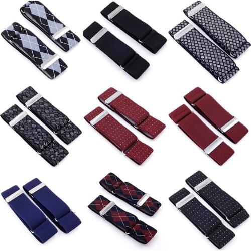 1 Pair Men Shirt Adjustable Armband Sleeve Garter Bartender Cuff Holder Fashion Arm Band Hold Up