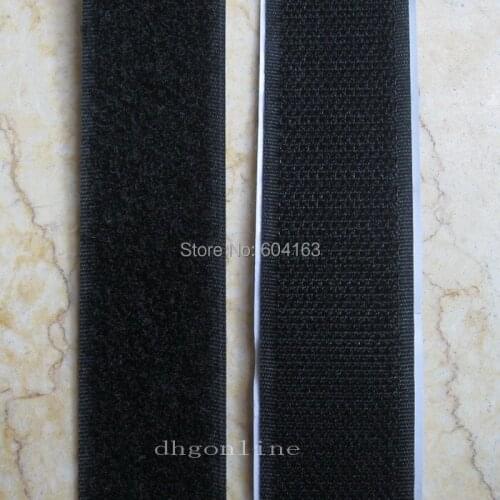 10 yard 3/4" 20mm Self Adhesive Tape Roll Hook Loop Black