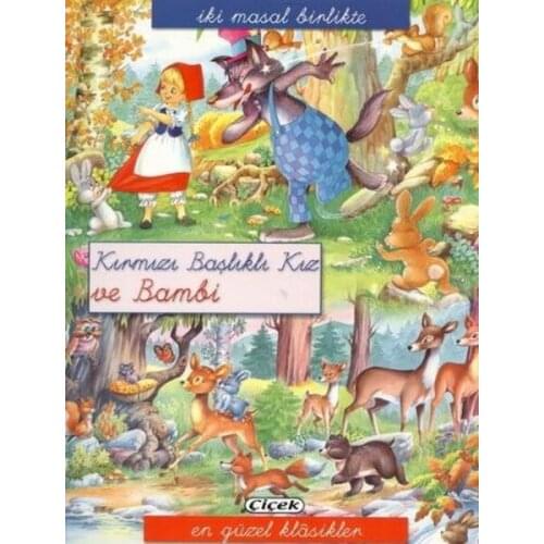 2 Masal Together Sequence-Little Red Riding Hood and Bambi Collective Flower Yayıncılık