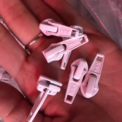 20pcs/lot 5# YKK Nylon Coil Zipper Slider Pull Puller for Sofa Cushion Jacket Pocket Repair Kit Tailor Sewing Accessories