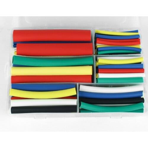 3:1 Heat Shrink Tube kit Assorted Polyolefin DIY USB Shrinkable Tubing Dual wall Electronic Wrap Cable Sleeve Wire kit