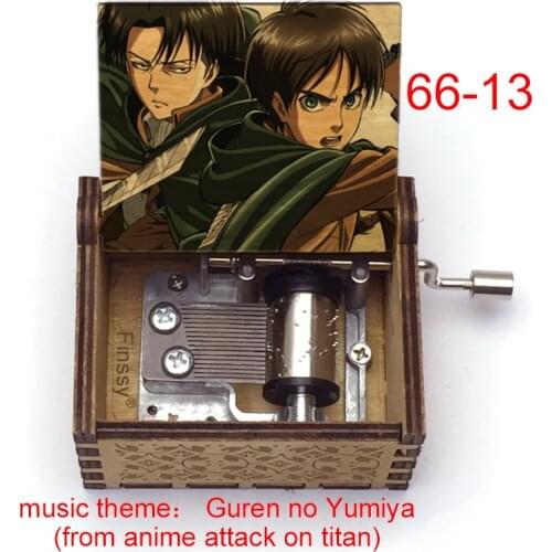 Shingeki no Kyojin Attack on Titan Ataque de los Titanes print music theme Guren no Yumiya music box anime fans friends gift