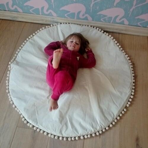 Kids play mat children play pillow cushion 100% cotton fabric play mat