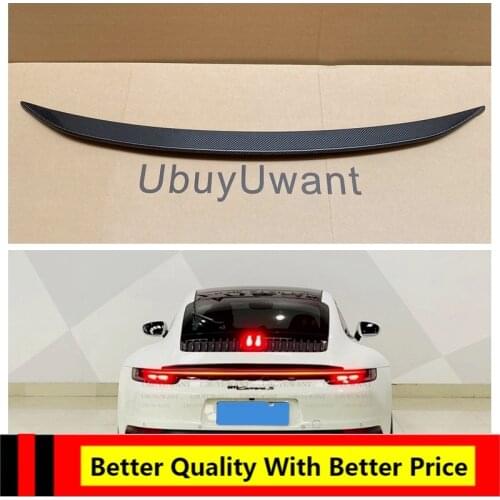 EPFBSQP Carbon Fiber Rear Spoiler For 2019 2020 Porsche Carrera 992 Rear Tail Wing Decoration Trunk Lip Spoiler Car Styling