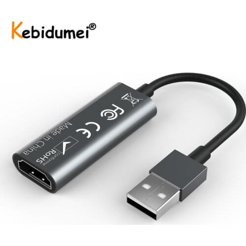 HDMI-compatible Video Grabber Record USB Video Capture Card Box For PS4 Game DVD Camcorder HD Camera Recording Live Streaming