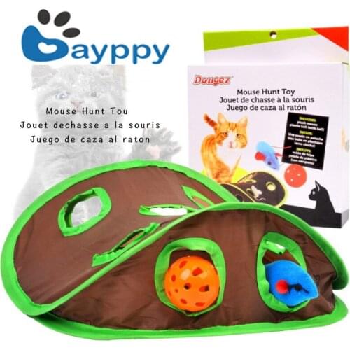 Cat Toy Nine Hole Mouse Hole Tease Cat Stick With Audible Bell Ball Puzzle Kitten Interaction Funny Playable Pet Supplies