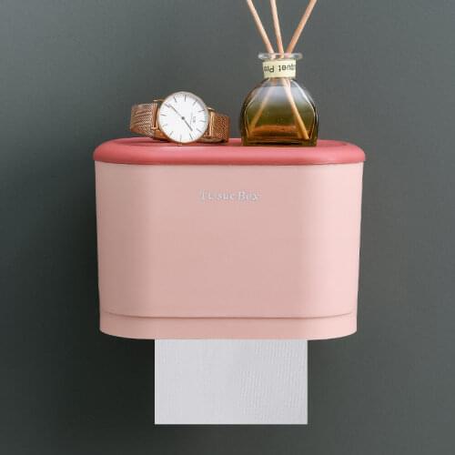 Toilet Tissue Box Toilet Toilet Paper Rack Wall-mounted Pumping Box Free Punch Creative Waterproof Tissue Rack
