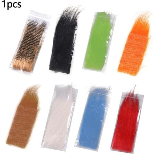 Hair hook binding material Furabou Craft Fur Soft Synthetic Fiber Streamer Tail Wing Fly Fishing Tying Materials