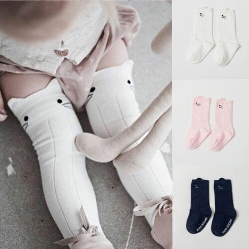 Cute Cartoon Baby Kid Girl Toddler Knee Stocking Cute Tights Lovely Cotton Stockings