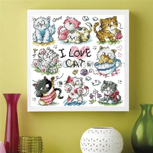 22ct/25ct Cross Stitch Set Chinese Cross-stitch Kit Embroidery Needlework Craft Packages Cotton Fabric Floss New Designs 3180