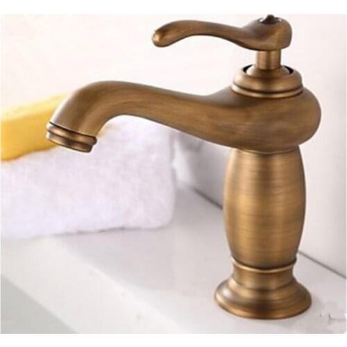 Factory direct supply Single antique copper basin faucet