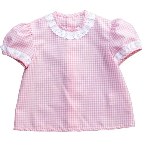 Unisex short sleeve shirt for baby from 1 month to 18 months.-handmade