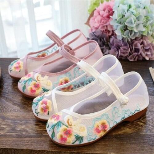 Womens Summer Falt Walking Shoes Ladies Veowalk Handmade Canvas Shoes Chinese Embroidered Soft Slides Female Ballet Shoes