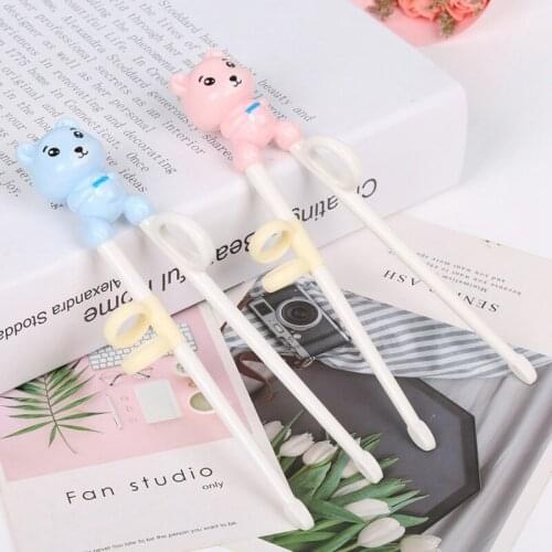 Cute Cartoon Bear Design Learning Training Chopsticks For Kids Children Gifts Chinese Chopsticks Learner A