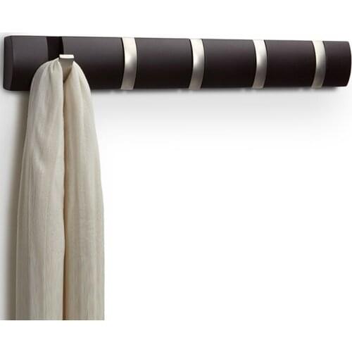 Flip-flameable clothes hanger Wall clothes hanger wall hanging row hook smooth corner Nordic household simple clothes hook creat