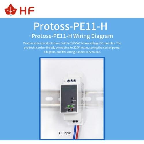 High Flying Protoss-PE11 RS485 Wired to Ethernet Serial Server Rail Mounting DTU RS485 to Ethernet Serial Server