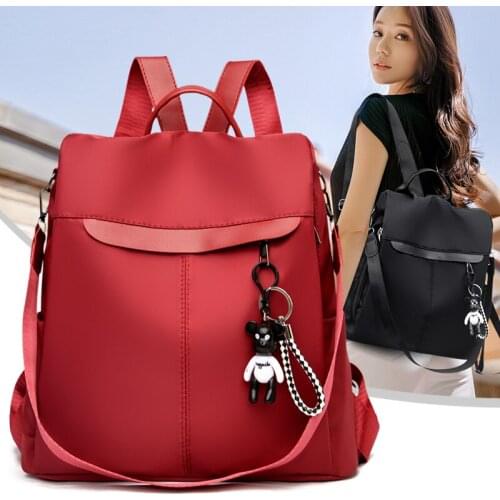 2021 Women School Bag for Female Oxford Backpack Girls Waterproof Shoulder Rucksack Ladies Anti Theft Travel Bag Fashion Mochila