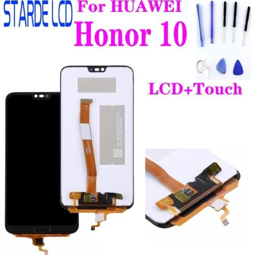 For HuaWei Honor 10 LCD Display Touch Screen Digitizer Assembly Replacement Honor 10 LCD Touch with Fingerprint Repair Parts