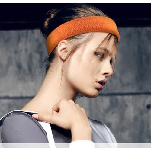 1Pcs Women Men Fitness Yoga Hair Bands Sports Headband 5cm Anti-slip Elastic Sweatband Outdoor Running Biking Headband