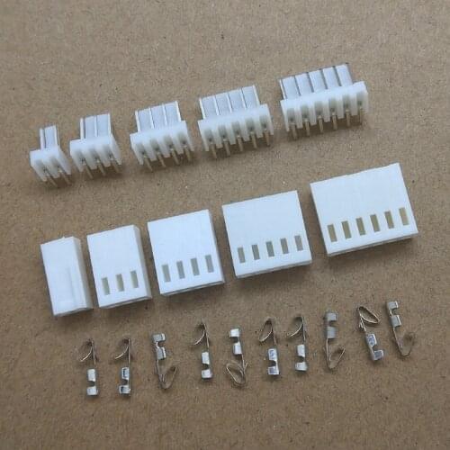 10 Sets KF2510 Right Angle Header+Housing+Crimp 2.54mm Pitch 2/3/4/5/6 Pin Connector Kits